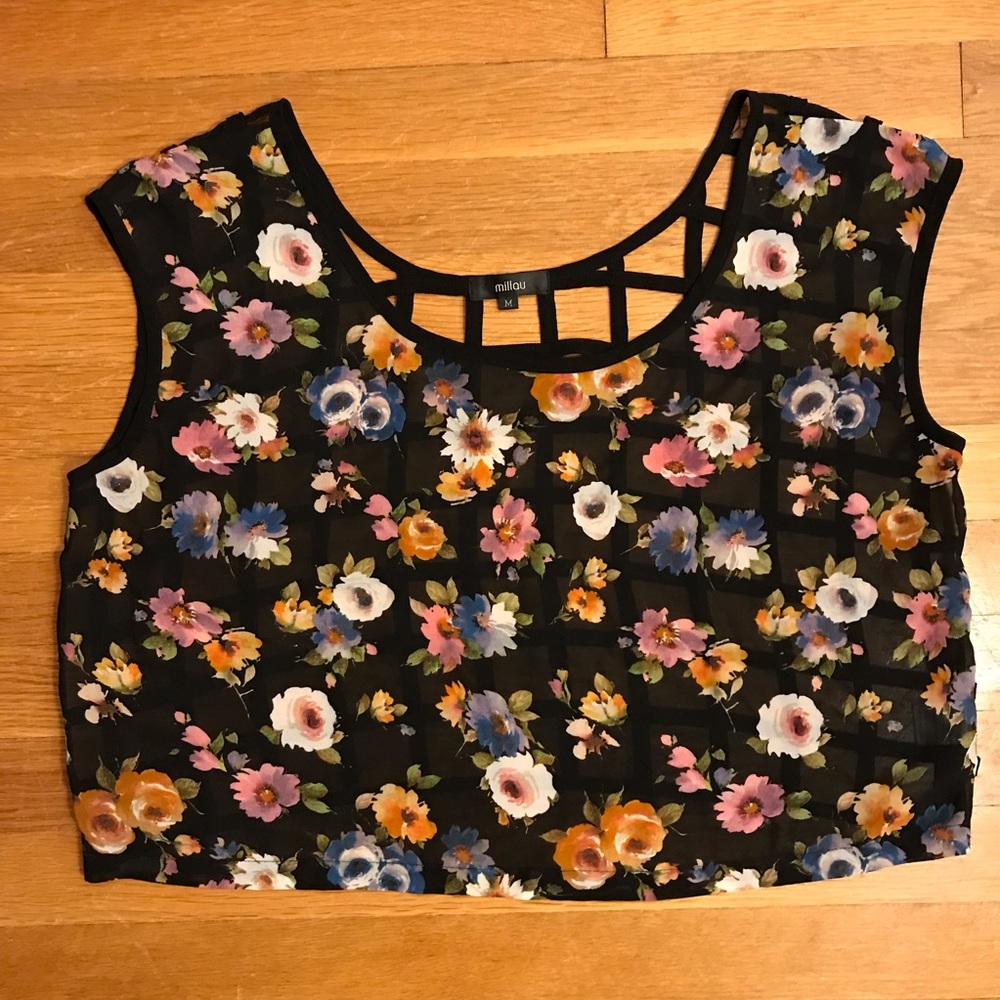 LF Millau Cage Back Crop Top